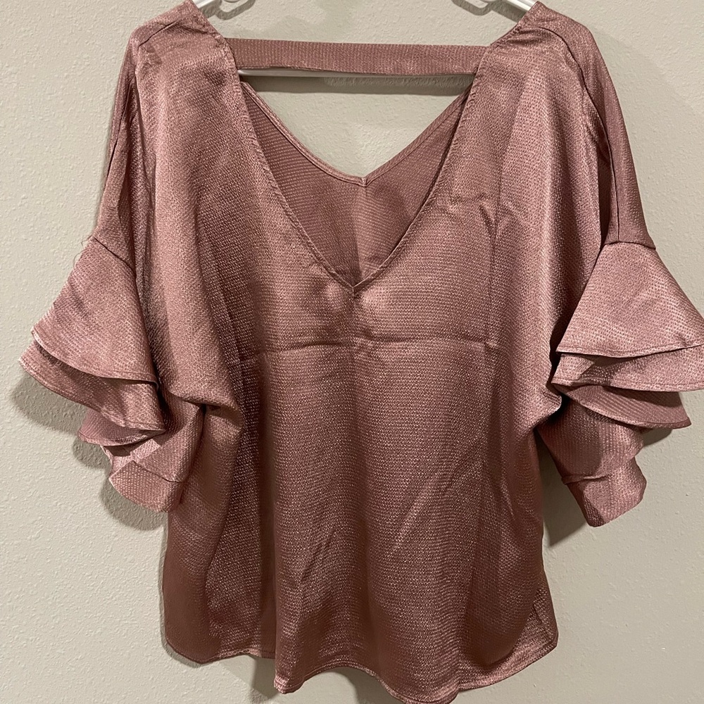 Stunning pink silk top